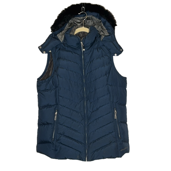 Eddie Bauer hooded down vest, size 1X - Picture 1 of 10